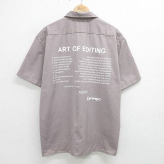 ディッキーズ(Dickies)のXL★古着 ディッキーズ Dickies 半袖 ワーク シャツ メンズ ART OF EDITING グレー 24may06 中古 トップス(シャツ)