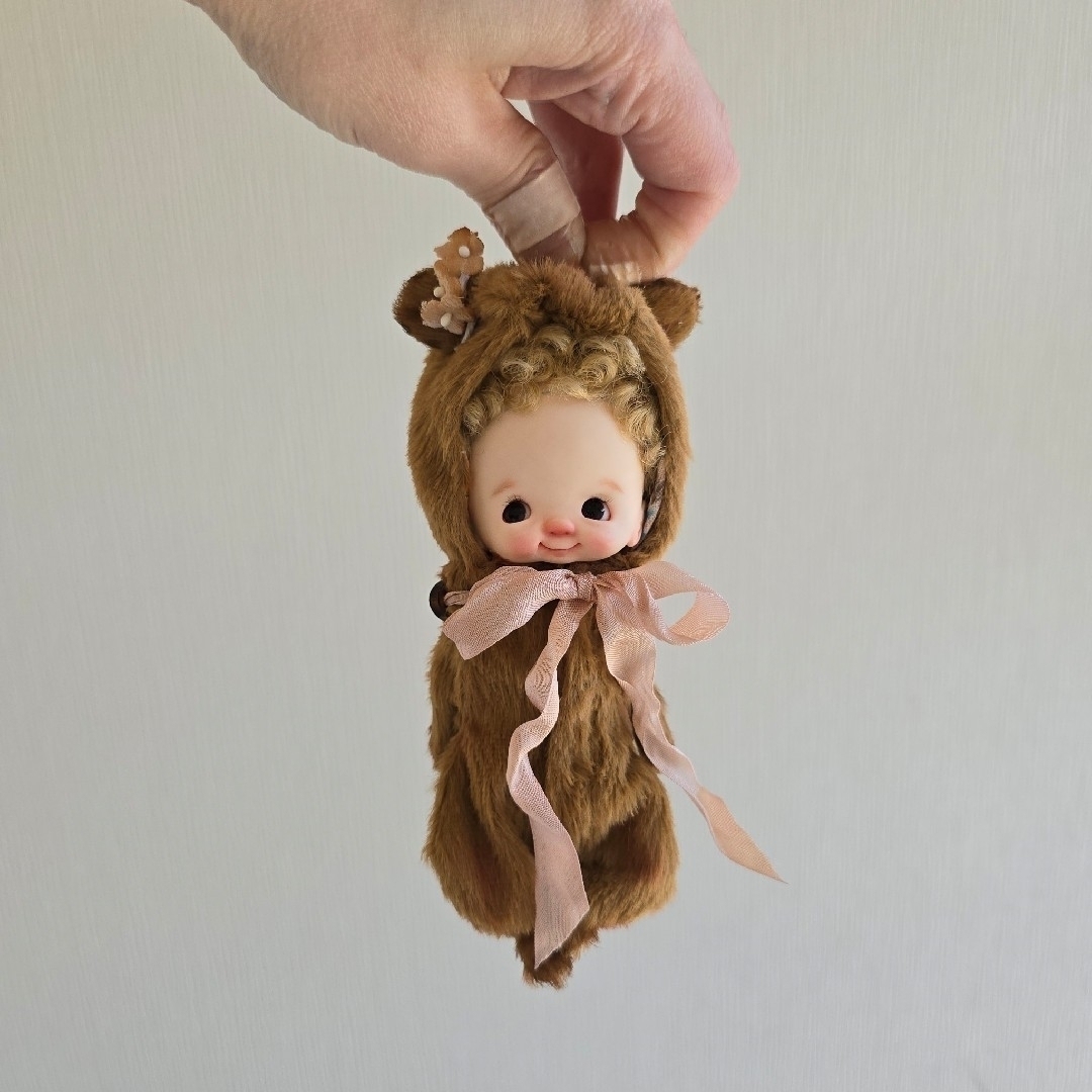 ＊miumoe＊②ほっぺちゃんの抜け殻♪くまさん🧸 ハンドメイドのぬいぐるみ/人形(人形)の商品写真
