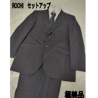 ROCHI ビジネス　スーツ　セットアップ　紺　ジャケット　スラックス　メンズ(セットアップ)