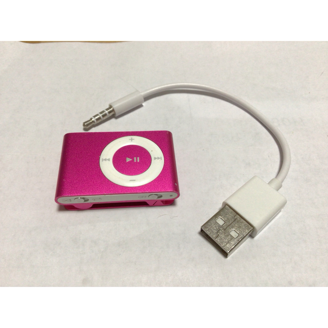 iPod shuffle 2世代　pink no.17 バッテリー交換済 スマホ/家電/カメラのオーディオ機器(ポータブルプレーヤー)の商品写真