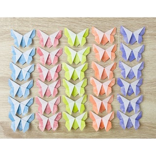 折り紙　蝶々　30個(各種パーツ)