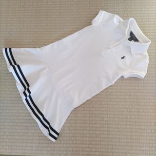 ポロラルフローレン(POLO RALPH LAUREN)の【ショートスリーブ ポロ ドレス くすみ白 半袖】ラルフローレン ワンピース6歳(ワンピース)