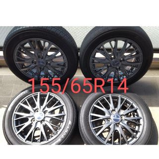 軽自動車用 155/65R14タイヤホイール4本SET(タイヤ・ホイールセット)