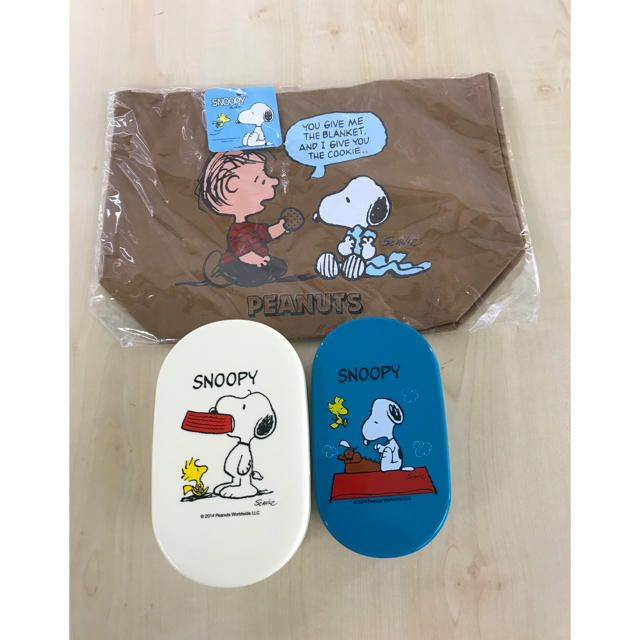 SNOOPY(スヌーピー)のスヌーピー 弁当箱 ランチバック インテリア/住まい/日用品のキッチン/食器(弁当用品)の商品写真