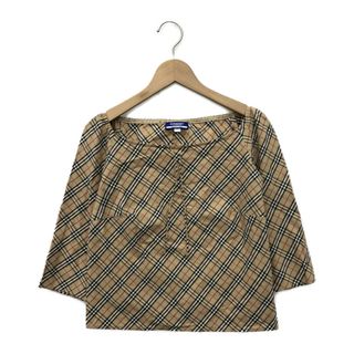 BURBERRY BLUE LABEL - 美品 バーバリーブルーレーベル 七分袖オフショルダーブラウス レディース 38