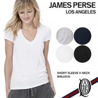 JAMES PERSE - JAMES PERSE ジェームスパース Vネック半袖Ｔシャツ ホワイト 