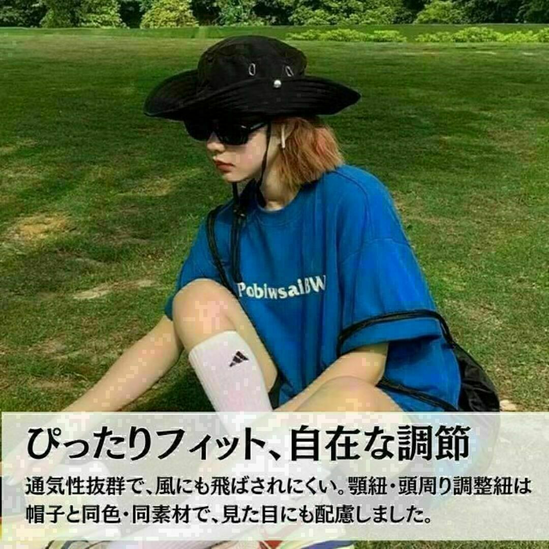 サファリハット はっ水 UVカット 帽子 UV 遮蔽 ウォーキング キャンプ レディースの帽子(ハット)の商品写真