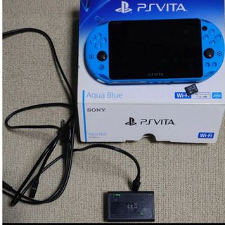 ソニー(SONY)のPSvita 2000 アクアブルー メモリーカード8G(携帯用ゲーム機本体)