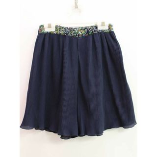 hakka kids - 【夏物 新入荷!】♪ハッカキッズ/HAKKA kids♪140cm キュロットスカート/キュロットパンツ/ショートパンツ 紺【中古】子供服 キッズ kids ジュニア 女の子 春夏 bottoms 605042