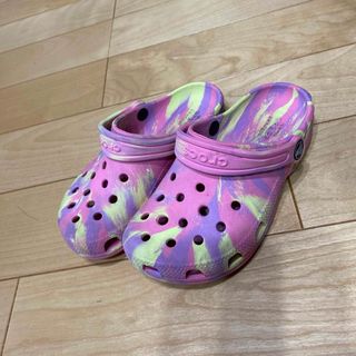 クロックス(crocs)のクロックス　キッズ　c13  19センチ　ピンク(サンダル)