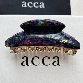 acca - 【極美品】acca ✽ ロン限定 ブラックマルチ ヘアクリップ