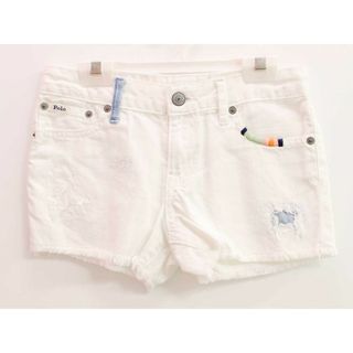 ラルフローレン(Ralph Lauren)の【夏物 新入荷!】♪ラルフローレン/Ralph Lauren♪140cm ショートパンツ/ハーフパンツ/半ズボン/短パン 白【中古】子供服 キッズ kids ジュニア 女の子 春夏 bottoms 605042(パンツ/スパッツ)