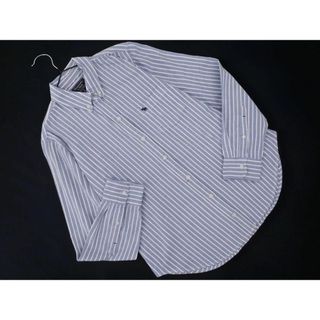 Abercrombie&Fitch - Abercrombie & Fitch アバクロンビー＆フィッチ ストライプ ボタンダウン シャツ sizeM/白ｘ青 ■◇ レディース