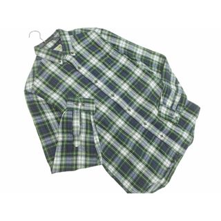 エルエルビーン(L.L.Bean)のL.L.Bean エルエルビーン チェック シャツ sizeM/紺ｘ緑 ■◇ メンズ(シャツ)