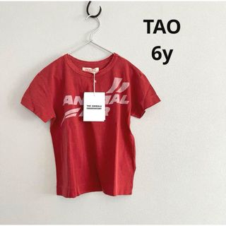 ボボショーズ(BOBO CHOSES)の【新品】 TAO タオ レッド Tシャツ 6y 120 ANIMALS AIR(Tシャツ/カットソー)