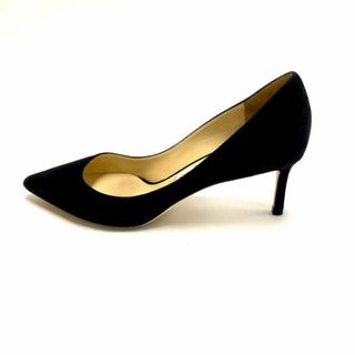 ジミーチュウ(JIMMY CHOO)のJIMMY CHOO(ジミーチュウ) パンプス 39 レディース - 黒 スエード(ハイヒール/パンプス)