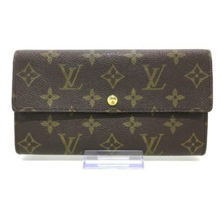 ルイヴィトン(LOUIS VUITTON)のLOUIS VUITTON(ルイヴィトン) 長財布 モノグラム ポシェット・ポルト モネ クレディ M61725 ■外側　⇒　モノグラム・キャンバス■内側　⇒　クロスグレインレザー(財布)