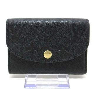 ルイヴィトン(LOUIS VUITTON)のLOUIS VUITTON(ルイヴィトン) コインケース モノグラム・アンプラント美品  ポルトモネロザリ M81455 ノワール モノグラム･アンプラント レザー（皮革の種類：牛革）(コインケース)