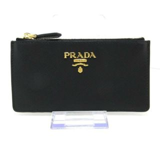 プラダ(PRADA)のPRADA(プラダ) コインケース美品  - 1MC054 黒 カードケース付き サフィアーノレザー(コインケース)