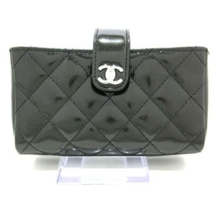 CHANEL(シャネル) 小物入れ マトラッセ ダークグリーン シルバー金具 エナメル（レザー）