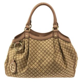 グッチ(Gucci)のGUCCI(グッチ) トートバッグ スーキー 211944 ベージュ×ライトブラウン×ブラウン ジャガード×レザー(トートバッグ)