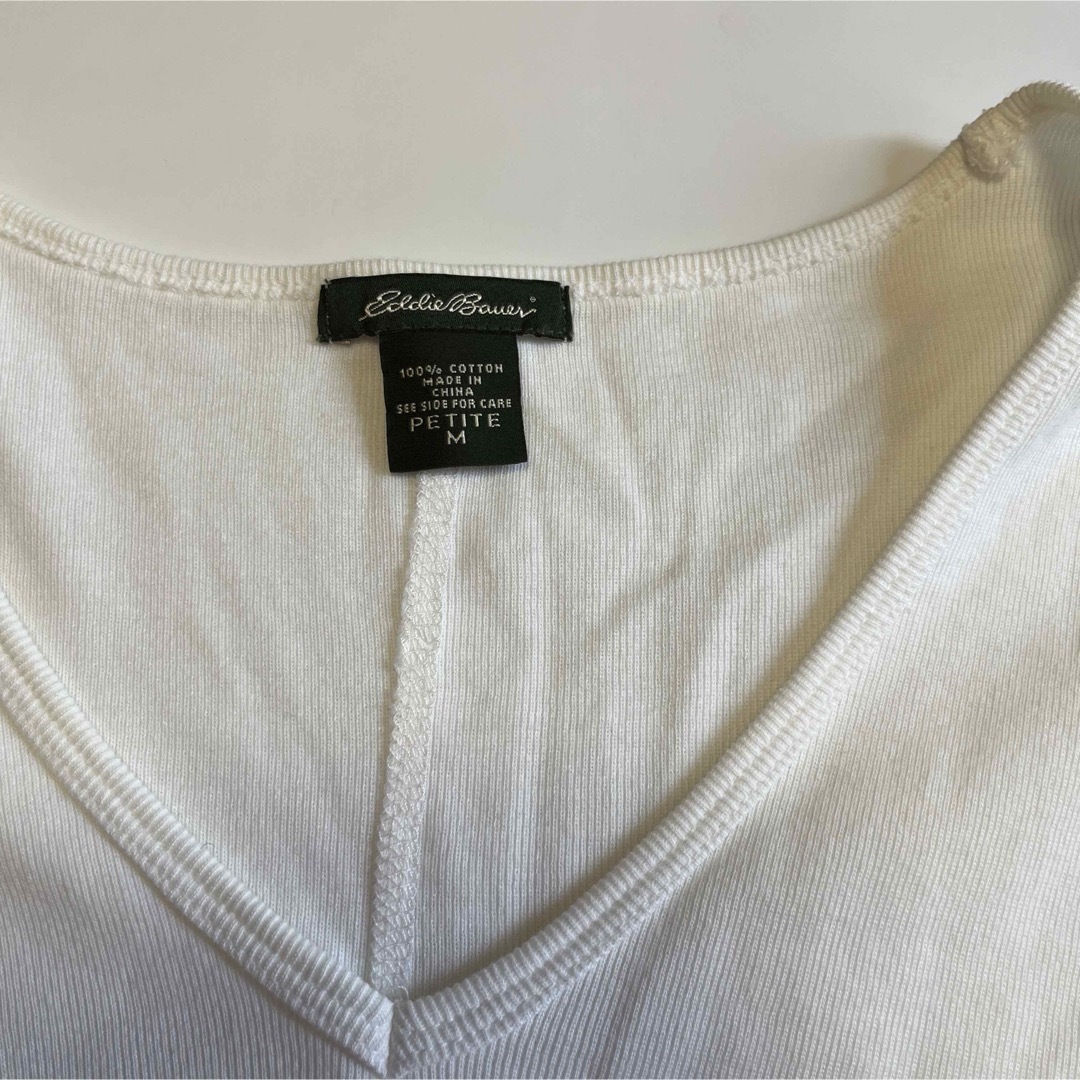 Eddie Bauer(エディーバウアー)のエディバウアー　白Tシャツ　 メンズのトップス(Tシャツ/カットソー(半袖/袖なし))の商品写真