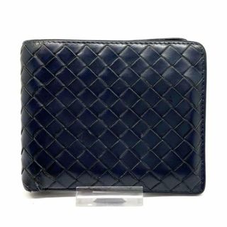 ボッテガヴェネタ(Bottega Veneta)のBOTTEGA VENETA(ボッテガヴェネタ) 札入れ イントレチャート ダークネイビー レザー(財布)