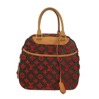 ルイヴィトン(LOUIS VUITTON)のLOUIS VUITTON(ルイヴィトン) ハンドバッグ モノグラムタフタージュ ドーヴィル・キューブ M40922 ルージュ モノグラム(3Dタフタージュ)(ハンドバッグ)