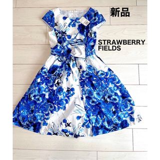 ストロベリーフィールズ(STRAWBERRY-FIELDS)の【新品】ストロベリーフィールズ　花柄ワンピース(ひざ丈ワンピース)