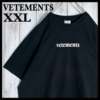 【希少2XLサイズ】ヴェトモン☆ビッグロゴ入りTシャツ バーコード 入手困難