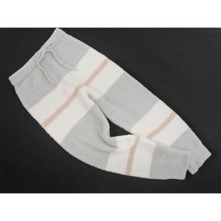 ジェラートピケ(gelato pique)のジェラートピケ モコモコ ボーダー パンツ ルームウェア sizeS-M/グレーｘ白 ■■ メンズ(その他)