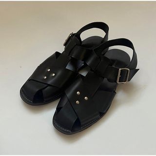 ルメール(LEMAIRE)のlemaire strap sandals ルメール サンダル レザー(サンダル)