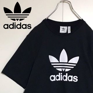 アディダス(adidas)の【人気定番】アディダス　センタービッグロゴ入りTシャツ　ブラック　A1136(Tシャツ/カットソー(半袖/袖なし))