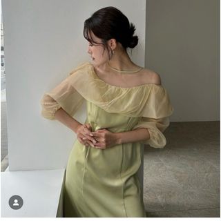 LE’RURE Off shoulder balloon dress(ロングドレス)