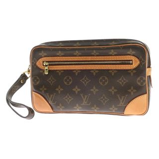 ルイヴィトン(LOUIS VUITTON)の【中古】ルイ ヴィトン LOUIS VUITTON モノグラム マルリードラゴンヌ セカンドバッグ ブラウン【W25.5xH15xD4】【メンズ】(セカンドバッグ/クラッチバッグ)