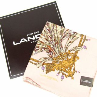 ランセル(LANCEL)のランセル スカーフ 未使用 総柄 シルク ブランド 小物 レディース ピンクベージュ LANCEL(バンダナ/スカーフ)