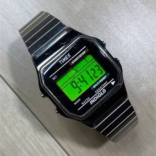 タイメックス(TIMEX)のTIMEX INDIGLO SILVER 腕時計(腕時計(デジタル))