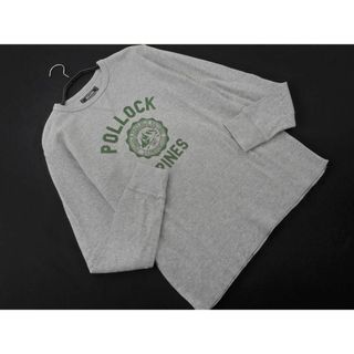 ビームス(BEAMS)のBEAMS ビームス プリント プルオーバー カットソー sizeS/グレー ■◇ メンズ(Tシャツ/カットソー(七分/長袖))