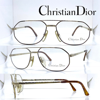 クリスチャンディオール(Christian Dior)のクリスチャン ディオール メガネ 2685 ゴールド/ブラウンリムカラー(サングラス/メガネ)