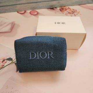 クリスチャンディオール(Christian Dior)の〖新品 〗Dior　ポーチ ノベルティ  デニム ブルー(ポーチ)