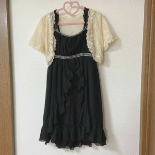 アクシーズファム(axes femme)の美品　axes femme アクシーズファム 　パーティードレス　2点セット(ミディアムドレス)