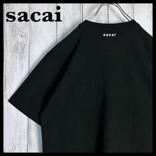 サカイ sacai☆バックロゴ入りTシャツ 裾ジップ 即完売注意 入手困難