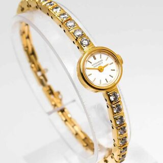 キャサリンハムネット(KATHARINE HAMNETT)の《人気》キャサリンハムネット 腕時計 ホワイト バングル ストーン ジュエリーn(腕時計)