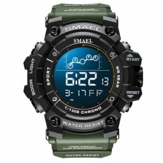 SMAEL 8082 スポーツウォッチ（アーミーグリーン）(腕時計(デジタル))