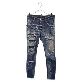 DSQUARED2 - DSQUARED2 ディースクエアード 22SS SUPER TWINKY JEANS S71LB1033 スーパーツインキー ジーンズ ダメージ加工デニムパンツ インディゴ