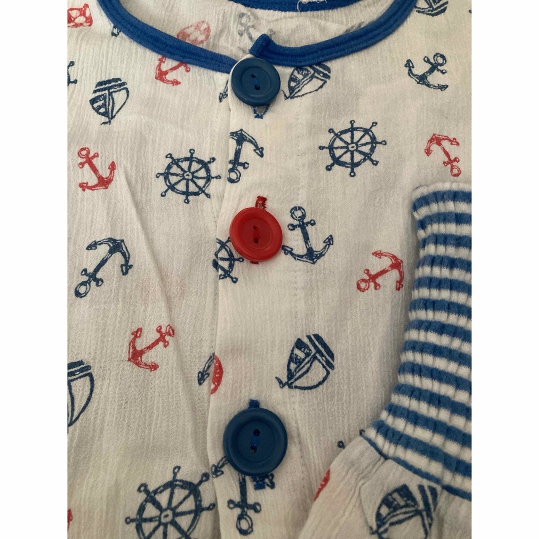 AEON(イオン)の男の子　イカリ　セットアップパジャマ　半袖　90㎝ キッズ/ベビー/マタニティのキッズ服男の子用(90cm~)(パジャマ)の商品写真