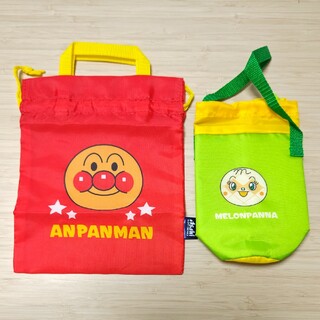 アンパンマン - アンパンマン巾着バッグ、メロンパンナボトルカバー