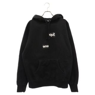 シュプリーム(Supreme)のSUPREME シュプリーム 18AW × COMME des GARCONS SHIRT Split Box Logo Hooded Sweatshirt コムデギャルソンシャツ スプリットボックスロゴ プルオーバーパーカー(パーカー)