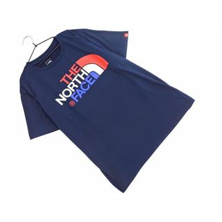 ザノースフェイス(THE NORTH FACE)のTHE NORTH FACE ザノースフェイス NT31621 ロゴ プリント Tシャツ sizeM/紺 ■◆ レディース(Tシャツ(半袖/袖なし))