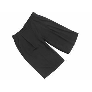 ZARA basic ザラ ベーシック タック ハーフ パンツ sizeS/黒 ■◆ レディース(ハーフパンツ)